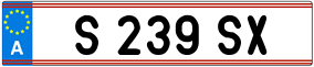 Trailer License Plate